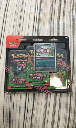 Pokemon TCG Shrouded Fable Three Pack Booster Blister 3 Pack Factory Sealed - Image 1