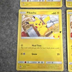 Pikachu 4-Card Lot 25/25 McDonald's Collection 2021 Pokemon TCG English Regular - Image 2