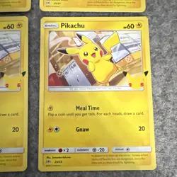 Pikachu 4-Card Lot 25/25 McDonald's Collection 2021 Pokemon TCG English Regular - Image 3
