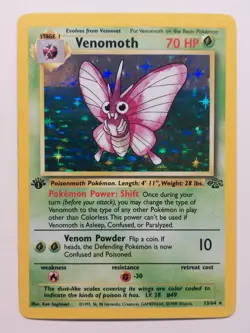 1999 Pokemon Jungle - Venomoth 13/64 - Holo - 1st Edition - Image 1