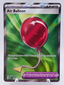 Air Balloon 166/132 Pokemon TCG Mega Evolution Ultra Rare Trainer Tool Holo NM - Image 1