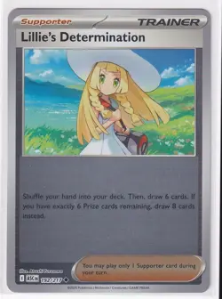 Lillie's Determination 192/217 Pokemon Ascended Heroes Reverse Holo NM/M - Image 1
