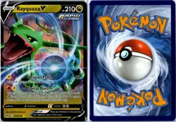 Rayquaza V - 100/159 Crown Zenith - V Rare Holo Near Mint - Image 3