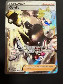 Gordie Ultra Rare SWSH12: Silver Tempest Trainer Gallery TG24/TG30 NM Pokemon - Image 1