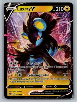 Luxray V SWSH10: Astral Radiance #050/189 Ultra Rare,Holo Pokemon Card - Image 1