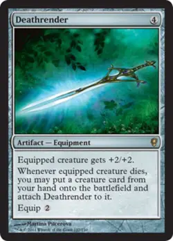 Deathrender Magic mtg Moderate Play, English Conspiracy x1 - Image 1