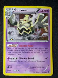 Pokemon TCG Dusknoir 063/149 Blister Exclusives Cosmos Holo Rare NM - Image 2