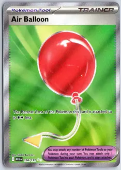 Pokemon Air Balloon 166/132 Ultra Rare Mega Evolution Holo NM - Image 1