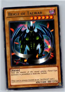 Beast of Talwar LCJW-EN236 1st Edition Rare Legendary Collection LP Yu-Gi-Oh TCG - Image 1