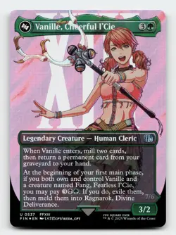 Vanille, Cheerful l'Cie (Borderless) (Surge Foil) FINAL FANTASY MTG Card - Image 1