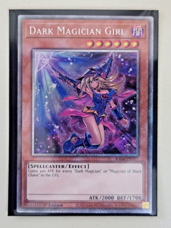 YuGiOh Dark Magician Girl (7th Art) RA04-EN107 Platinum Secret Rare Near Mint - Image 1
