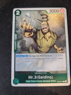 Mr.3(Galdino) ST30-014 NM One Piece Starter Deck EX: Luffy & Ace o23 - Image 1