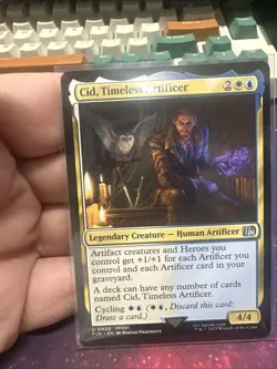 MTG - Cid, Timeless Artificer (0420) U FINAL FANTASY 420 LP-NM - Image 1