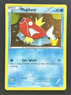 Pokemon TCG Magikarp 22/83 Generations 20th Anniversary Holo Card MP - Image 1
