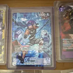 Bandai One Piece Card Game OP16 Foil Lot Teach Buggy Sakazuki Luffy - Image 2