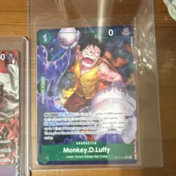 Bandai One Piece Card Game OP16 Foil Lot Teach Buggy Sakazuki Luffy - Image 4