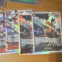 Bandai One Piece Card Game OP16 Foil Lot Teach Buggy Sakazuki Luffy - Image 5