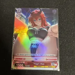Rias Gremory Custom Holo Waifu Fan Art Trading Card High School DxD - Image 4