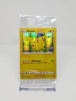 POKEMON PIKACHU 028/078 HOLO RARE POKEMON GO STORE PROMO CARD SEALED - Image 1