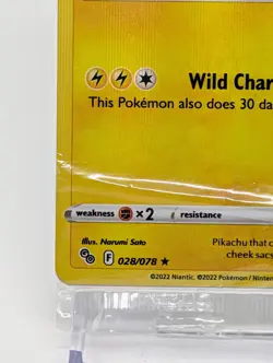 POKEMON PIKACHU 028/078 HOLO RARE POKEMON GO STORE PROMO CARD SEALED - Image 4