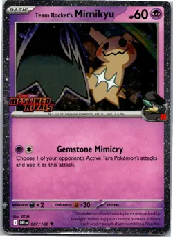 Team Rocket's Mimikyu (Prerelease) Uncommon Miscellaneous Cards & Products 087/1 - Image 1