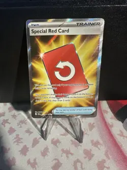 Special Red Card Holo Ultra Rare ME04: Chaos Rising 113/086 NM - Image 1