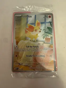 Pokemon: Fennekin MEP 080 Chaos Rising ETB Black Star Promo Card SEALED - Image 1