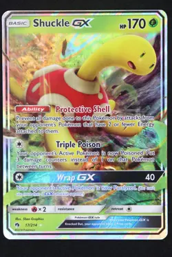 Shuckle GX - 17 - Lost Thunder - Pokemon Card - Near Mint - Image 1