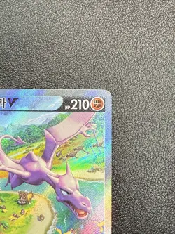 Aerodactyl V 106/100 s11 Lost Abyss Korean SR Pokemon Card Full Art + Bonus - Image 3