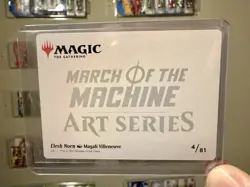 Mtg Elesh Norn Art Card March of the Machine Signed Nm - Image 2