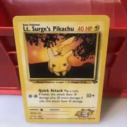 Lt. Surge’s Pikachu 84/132 Gym Challenge Pokemon Card NM-MINT - Image 1
