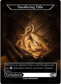 Smothering Tithe - Full Art Altered Art Custom Cards - Image 1