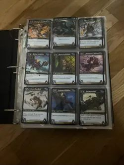 World of Warcraft wow tcg the card game lot bundle binder pages - Image 1
