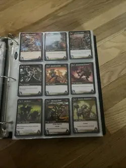 World of Warcraft wow tcg the card game lot bundle binder pages - Image 5