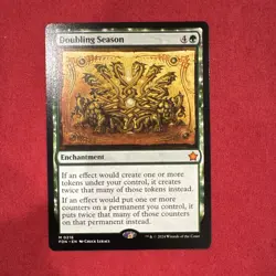 MTG Doubling Season Foundations 0216 Regular Mythic EN Green Enchantment - Image 1