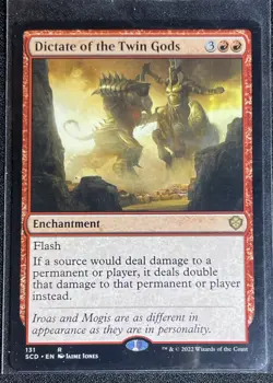 Magic: The Gathering (MTG) - Dictate of the Twin Gods - SCD 131R - Image 1