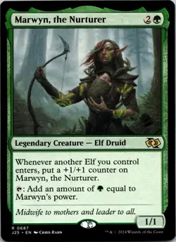 Marwyn, the Nurturer 687 Rare Foundations Jumpstart MTG NM - Image 1