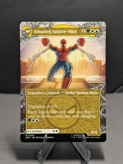 Peter Parker 208 Borderless Mythic MTG Marvel's Spider-Man SPM Double-Sided NM - Image 2