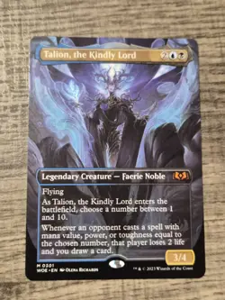 Talion, the Kindly Lord - Borderless MTG - Wilds of Eldraine - Nm - Image 1