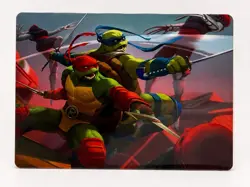 MTG TMNT Art Series Raph & Leo Sibling Rivals #16/54 Foil Stamp + Non-Stamp Pair - Image 1