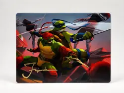 MTG TMNT Art Series Raph & Leo Sibling Rivals #16/54 Foil Stamp + Non-Stamp Pair - Image 3