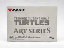 MTG TMNT Art Series Raph & Leo Sibling Rivals #16/54 Foil Stamp + Non-Stamp Pair - Image 4