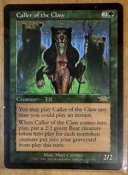 Mtg Caller of the Claw Legions Regular ID 100 - Image 1