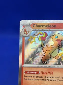 Pokemon SV Paldean Fates Charmeleon 110/091 Baby Shiny Rare NM - PRINT LINE - Image 4