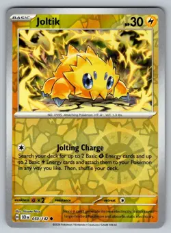 Joltik 50/142 Common Stellar Crown Pokemon Reverse Holo - Image 1