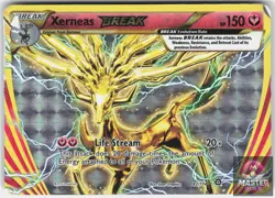 Xerneas BREAK 82/114 BREAK Rare Steam Siege Pokemon Holo Damaged - Image 1