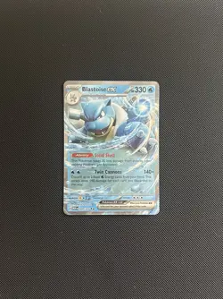 Blastoise ex 009/165 Double Rare 151 Pokemon Holo Near Mint - Image 1