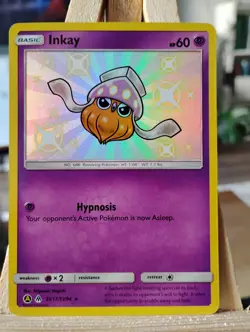 Inkay SV17/SV94 Hidden Fates Holo NM Pokemon TCG - Image 1