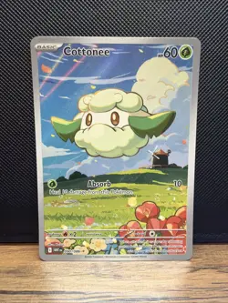 Pokemon TCG Cottonee 090/086 Illustration Rare White Flare - Image 1