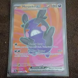 Pokemon TCG Morpeko ex 102/084 Paldean Fates Ultra Rare Full Art Holo EN - Image 3